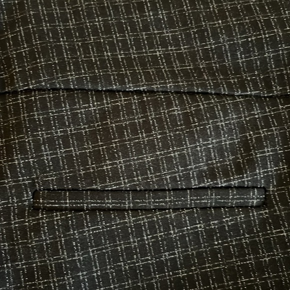 Flattering and fun black patterned zipper flat front slacks - Picture 12 of 13